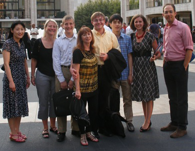 Anthony Constantino and Carnegie Hall staff exploring New York City. 