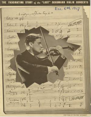 Yehudi Menuhin Schumann Lost Violin Concerto Program 