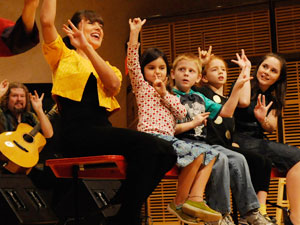 Misty With Kids on Stage in Zankel Musical Explorers