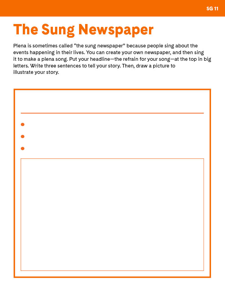 "The Sung Newspaper" student activity