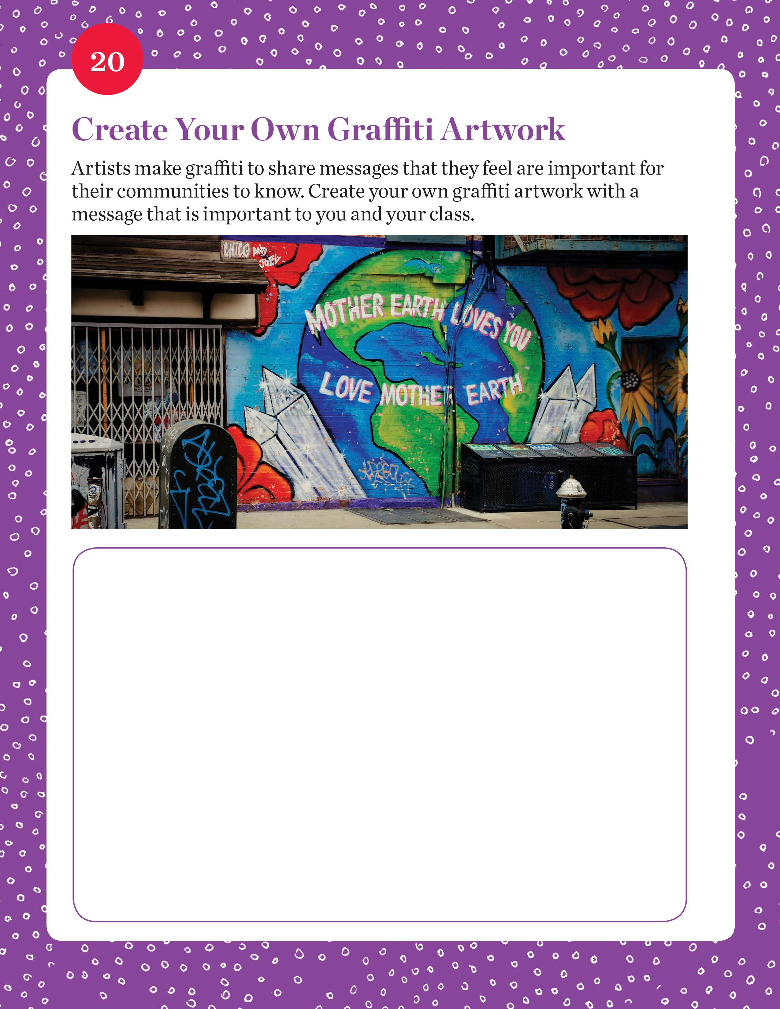 Create Your Own Graffiti Artwork student activity