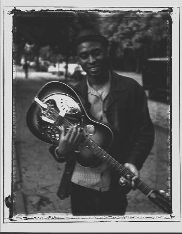 Martin Sewell with guitar